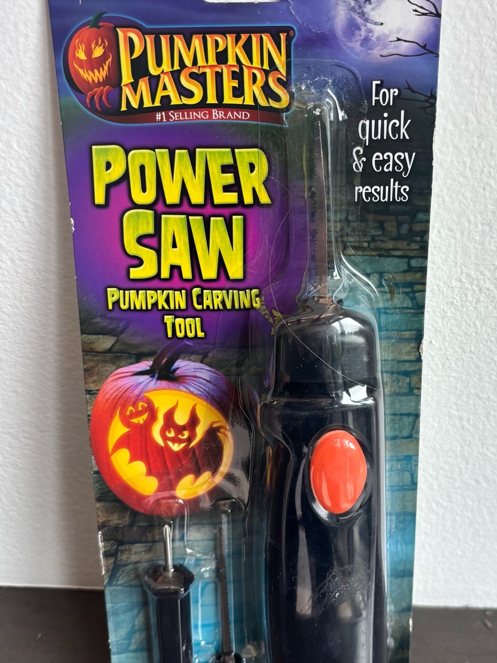 NWT- Pumpkin Masters Power Saw Pumpkin Carving Tool - Black/Orange